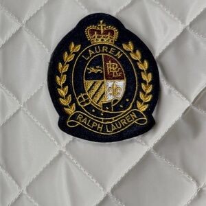 Ralph Lauren Ivory Like New Quilted vest with pockets